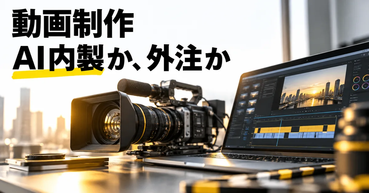 動画制作はAIで内製か外注か？費用・品質・使い分けを実例で比較【2026年版】