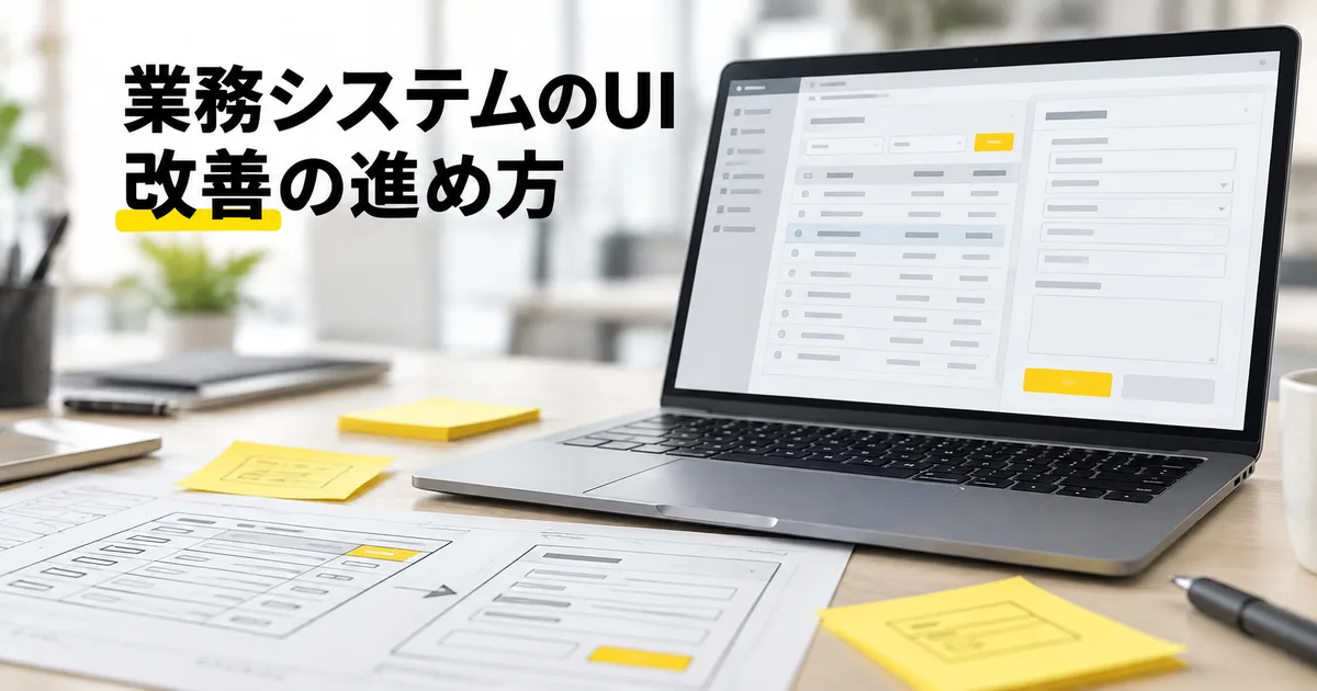 業務システムのUIデザイン｜使いにくい管理画面を改善する進め方と外注のチェックリスト【2026年版】