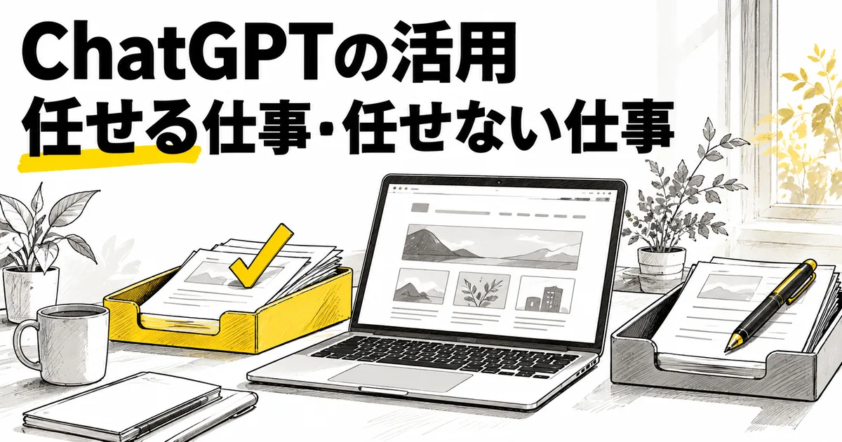 ChatGPTの活用事例｜ホームページ運用で任せていい仕事・任せない仕事【2026年版】