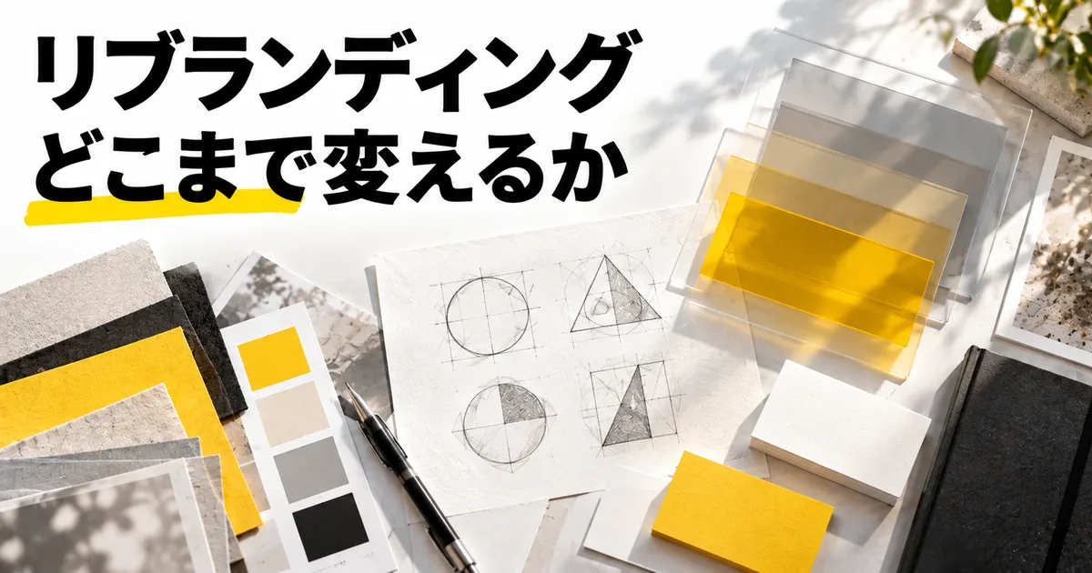 リブランディングとは？中小企業が「どこまで変えるか」を決める4つの層と進め方【2026年版】